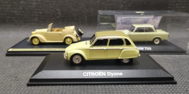 Três carros miniatura 