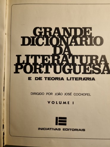 GRANDE DICIONÁRIO DA LITERATURA PORTUGUESA E DE TEORIA LITERÁRIA