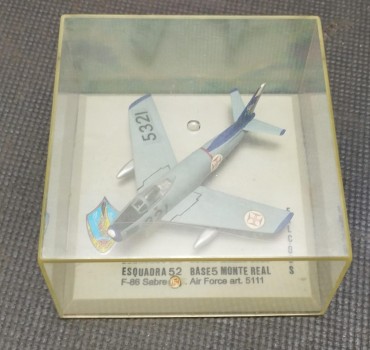 F-86 SABRE AIR FORCE ART. 5111 ESQUADRA 52 BASE 5 MONTE REAL