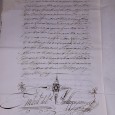 Manuscrito, 3 bifólios cosidos, Assinado com sinal Publico