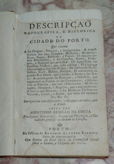 DESCRIPÇAÕ TOTPOGRAFICA E HISTORICA DA CIDADE DO PORTO