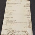 Documento de 1763 «Contabilístico deve/haver»