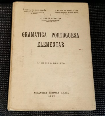 GRAMÁTICA PORTUGUESA ELEMENTAR