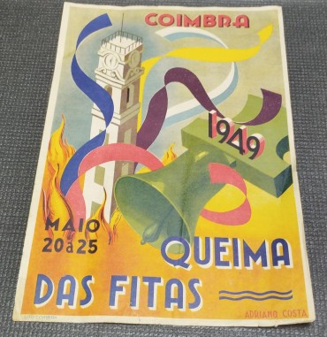Cartaz original Coimbra (Queima das Fitas) - 1949 