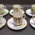 Seis chávenas de café