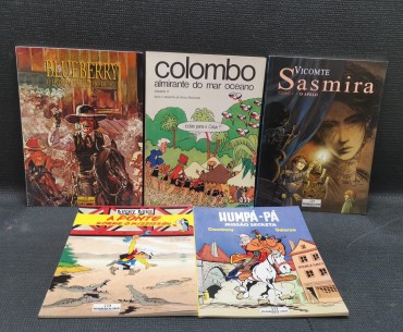 Cinco livros de Banda Desenhada 