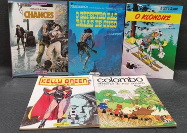 Cinco livros de Banda Desenhada 
