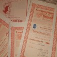 Lote com Seis Títulos de Acções 	