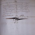Manuscrito s/ papel, 9 bifólios, cosidos, assinado com sinal público