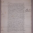 Manuscrito s/ papel, 9 bifólios, cosidos, assinado com sinal público