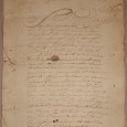 Manuscrito s/ papel, 3 bifólios cosidos, assinado c/ sinal público