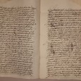 Manuscrito s/ papel, 2 bifólios, assinado com sinal público
