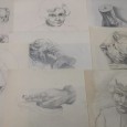 Lote de desenhos de atelier 