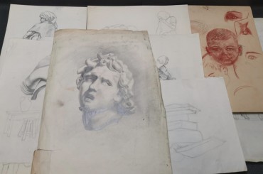 Lote de desenhos de atelier 