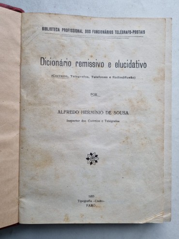 DICIONÁRIO REMISSIVO E ELUCIDATIVO