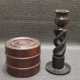 Castiçal e caixa 