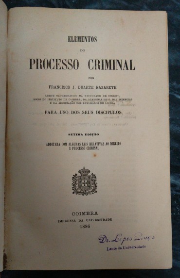 ELEMENTOS DO PROCESSO CRIMINAL