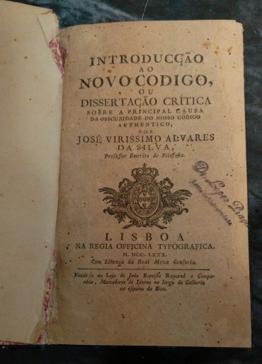 INTRODUCÇÃO AO NOVO CÓDIGO OU DISSERTAÇÃO CRITICA