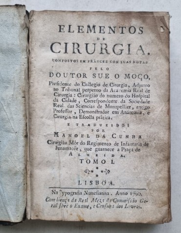 ELEMENTOS DE CIRURGIA – 1790