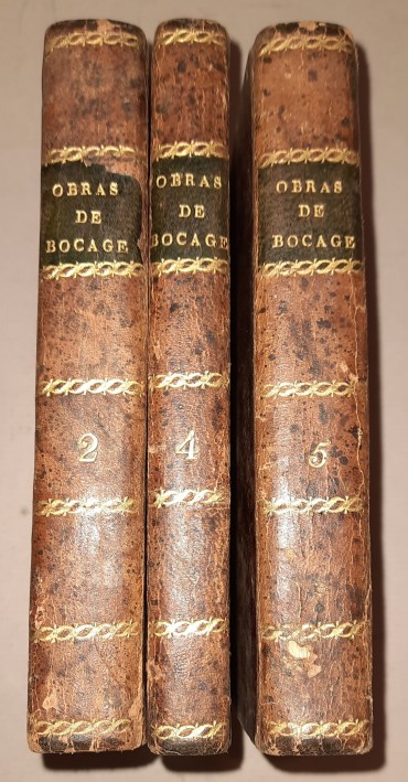 Três Livros «Obras de Bocage»