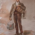 «Azeiteiro” Litografia de Columbano Bordalo Pinheiro