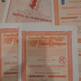 Lote com Seis Títulos de Acções 