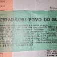 Lote de Papeis, prospectos políticos	