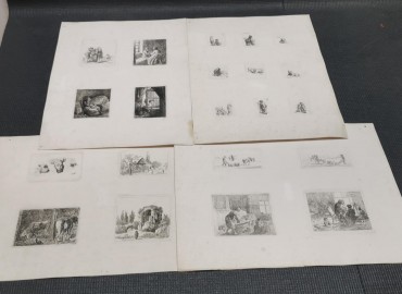 Lote de miniaturas - JOHANN CRISTIAN KLENGEL (1751-1824)