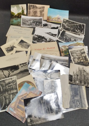 Lote de postais de viagem 