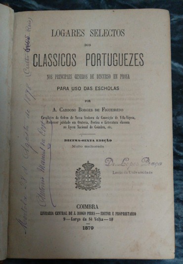 LOGARES SELECTOS DOS CLASSICOS PORTUGUEZES