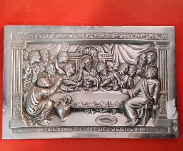 Placa metálica «Última ceia» 