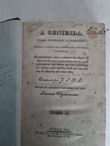 A GENIEIDA POEMA FILOSOFICO , E ALLEGORICO