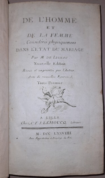 De L´Homme et de la Femme Considérés Physiquement dans L´Etat du Mariage