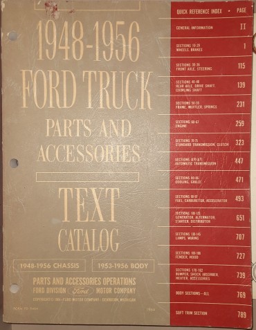Catalogo Profissional da Ford Truck 1948-1956