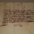Manuscrito, um bifólio, Declaração / Certidão