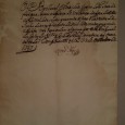 Manuscrito, um bifólio, Declaração / Certidão