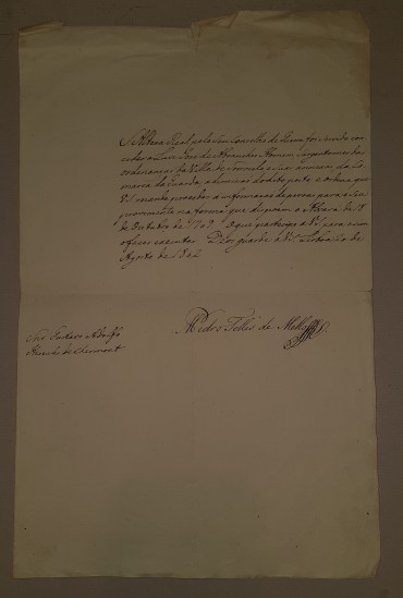 Manuscrito, Bifólio em papel, Promoção de Posto