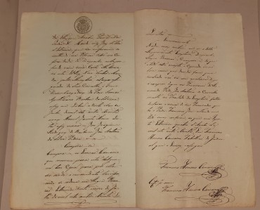 Manuscrito, 6 bifólios em papel cosidos