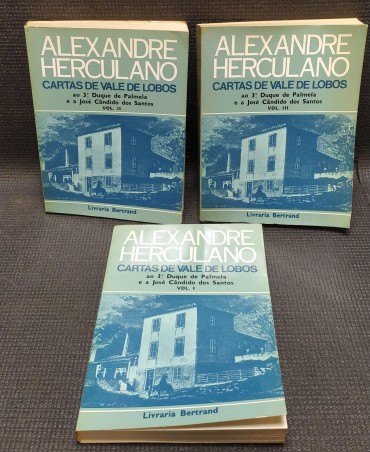 ALEXANDRE HERCULANO - CARTAS DE VALE DE LOBOS - 3 VOLUMES