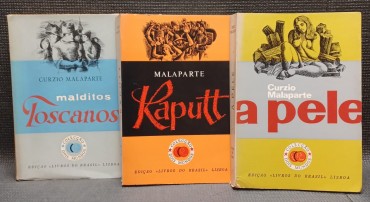 LOTE DE 3 LIVROS DE CURZIO MLAPARTE