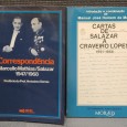 LOTE DE 2 LIVROS RELATIVOS A CORRESPONDÊNCIA COM A.O. SALAZAR