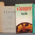 LOTE DE 4 LIVROS DA AUTORIA DE PLATÃO