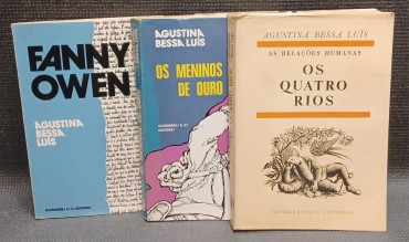 LOTE DE 3 LIVROS DIVERSOS DA AUTORIA DE AUGUSTINA BESSA LUÍS