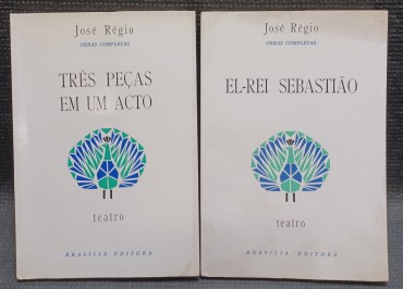 LOTE DE 2 LIVROS DA AUTORIA DE JOSÉ RÉGIO - TEATRO
