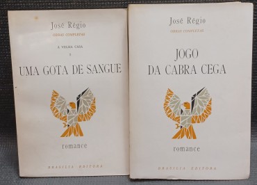 LOTE DE 2 LIVROS DA AUTORIA DE JOSÉ RÉGIO -  ROMANCES