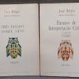 LOTE DE 2 LIVROS DA AUTORIA DE JOSÉ RÉGIO - ENSAIOS