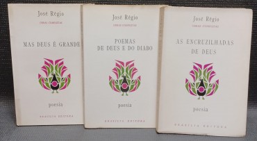 LOTE DE 3 LIVROS DA AUTORIA DE JOSÉ RÉGIO - POESIA