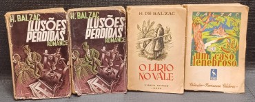 LOTE DE 4 LIVROS DA AUTORIA DE H. BALZAC