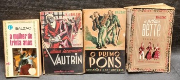 LOTE DE 4 LIVROS DA AUTORIA  DE H. BALZAC