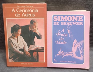 LOTE DE 2 LIVROS DA AUTORIA DE SIMONE DE BEAUVOIR